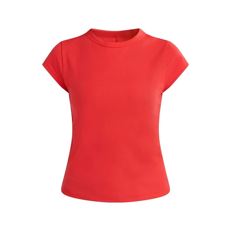 Free Assembly Women's Cap Sleeve Tee, Sizes XS-XXXL | Walmart (US)