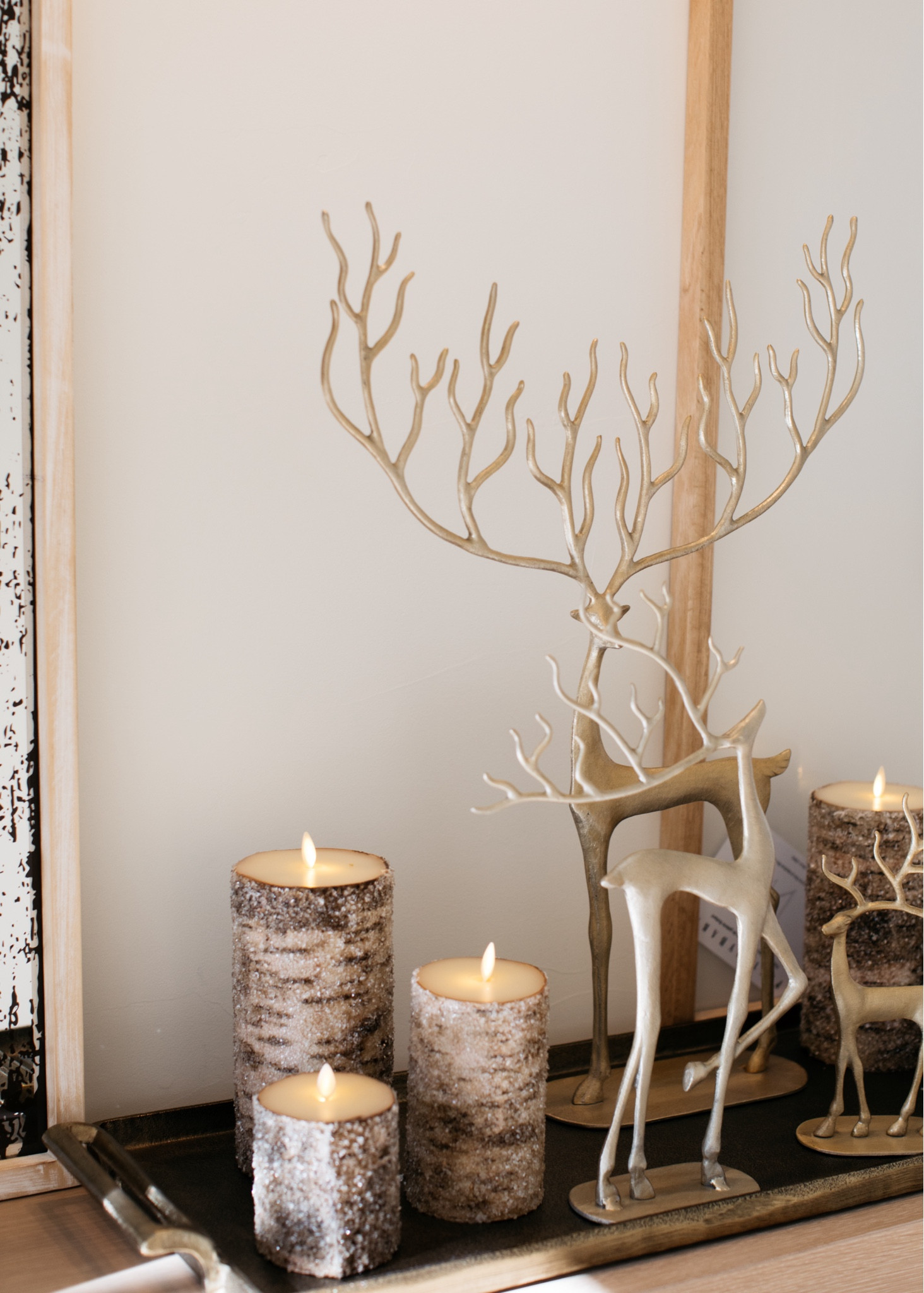 Christmas details. These are frameless flickering candles that I love so much, you can use them for years and they will always look brand new.

#LTKSeasonal #LTKHome #LTKHoliday
