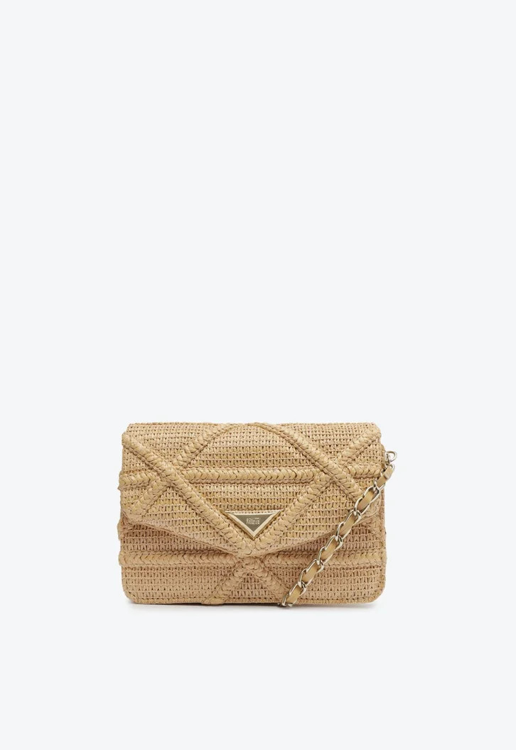 Bolsa Tiracolo Bege Schutz Pequena 944 Knotty Ráfia | ZZ Mall (BR)