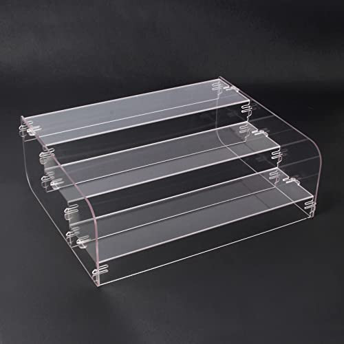 Acrylic Clear Spice Rack Organizer for Cabinet & Countertop,Dual-sided Perfume Organizer Tray, 3-... | Amazon (US)
