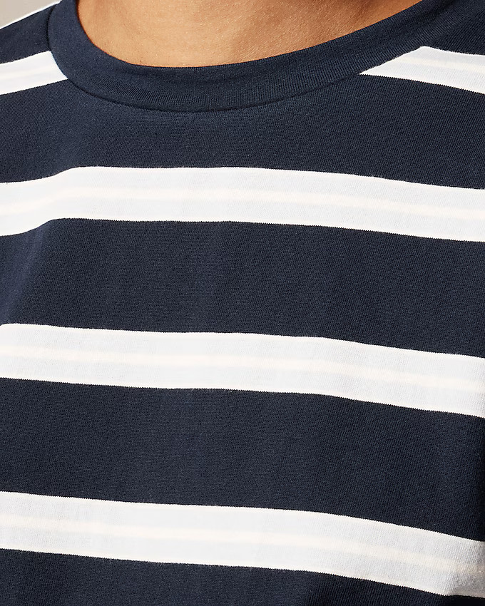 Boyfriend jersey relaxed long-sleeve T-shirt in stripe | J. Crew US