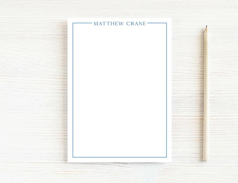 Personalized Border Notepad, Colorful Notepad - Etsy | Etsy (US)