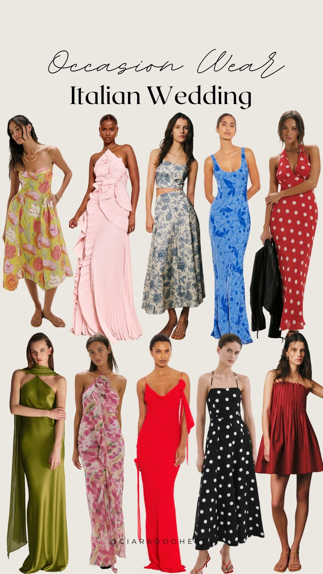 Occasion Wear: Italian Wedding

summer wedding guest outfit ideas, maxi dress, mini dress, occasion wear, mango, Zara, Sezane, free people, rat & boa, floral dresses, polka dot dresses, ruffle dresses

#LTKireland #LTKeurope #LTKsummer