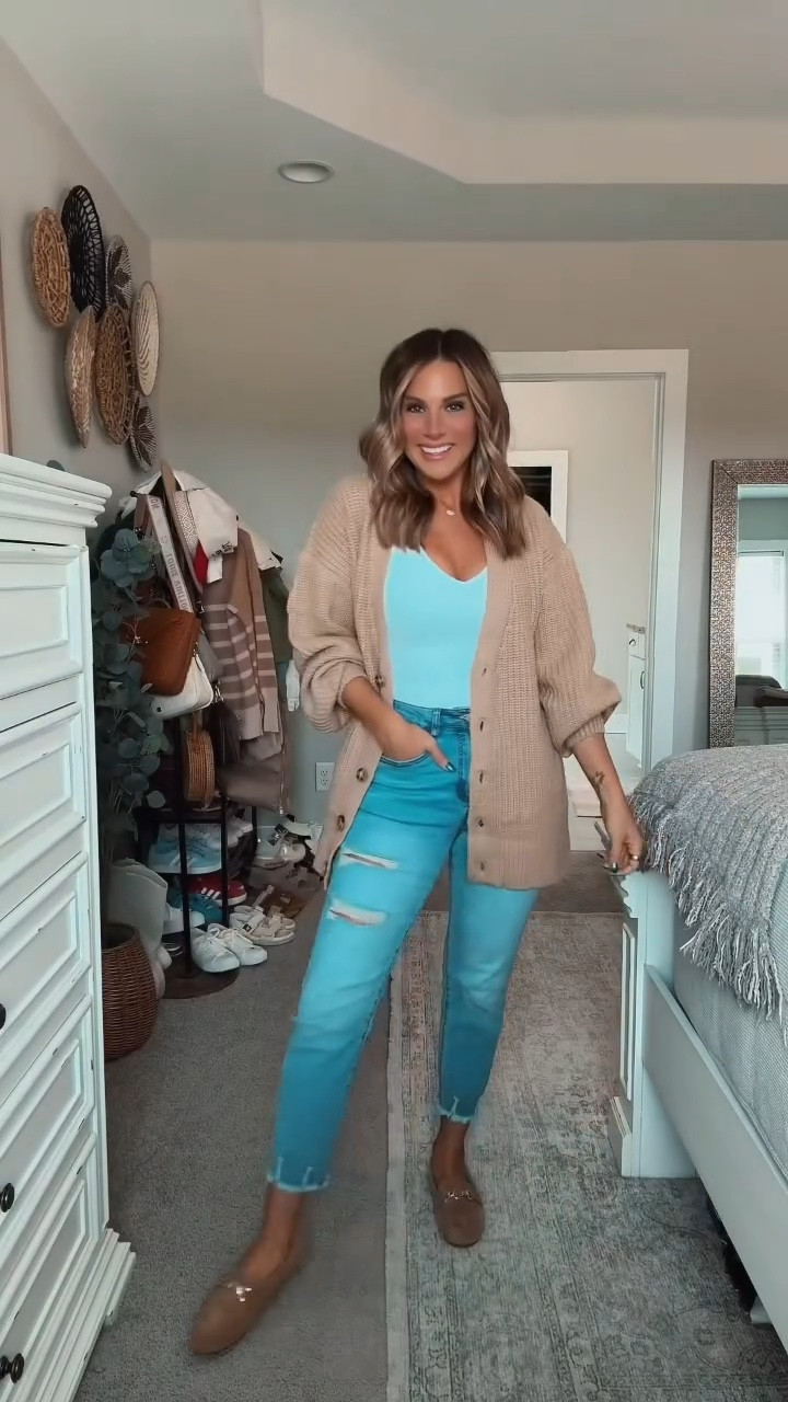 With fall just around the corner, it’s the perfect time to add a cozy cardigan to your wardrobe. I’m loving this one paired with a chic bodysuit, jeans and the cutesiest loafers. This whole look is a 10/10! 

#LTKStyleTip #LTKSeasonal