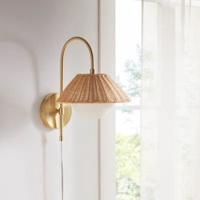 Rattan Weave Wall Sconce | Wayfair North America