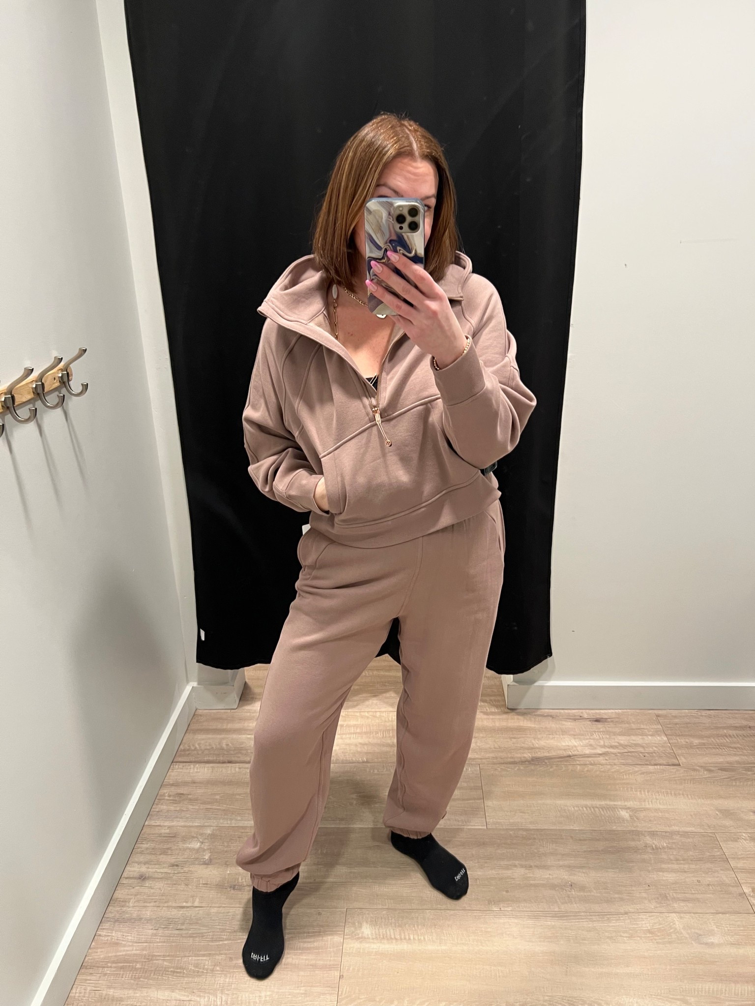 Scuba matching set in ashen rose! I am wearing a M/L on too and medium bottoms. #lululemon

#LTKfitnessgoals #LTKootd #LTKMidsize