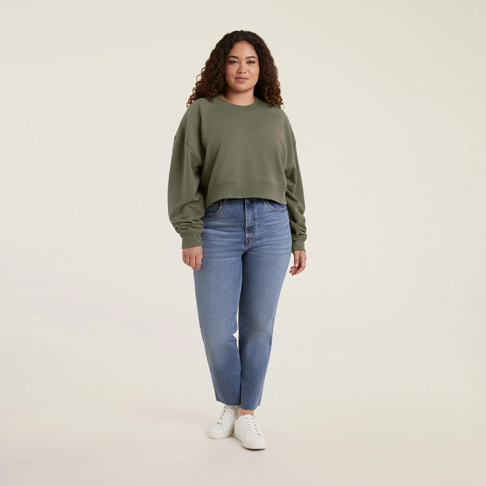 Cropped Crewneck Sweatshirt | nuuds