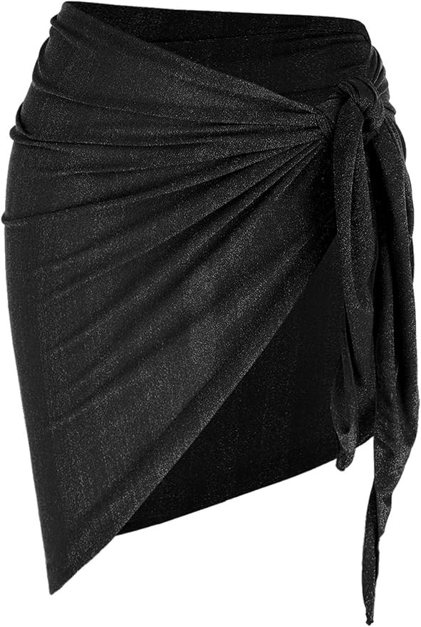 ZAFUL Women's Sarong Coverups Beach Wrap Sheer Bikini Wraps Chiffon Cover Ups for Swimwear | Amazon (US)