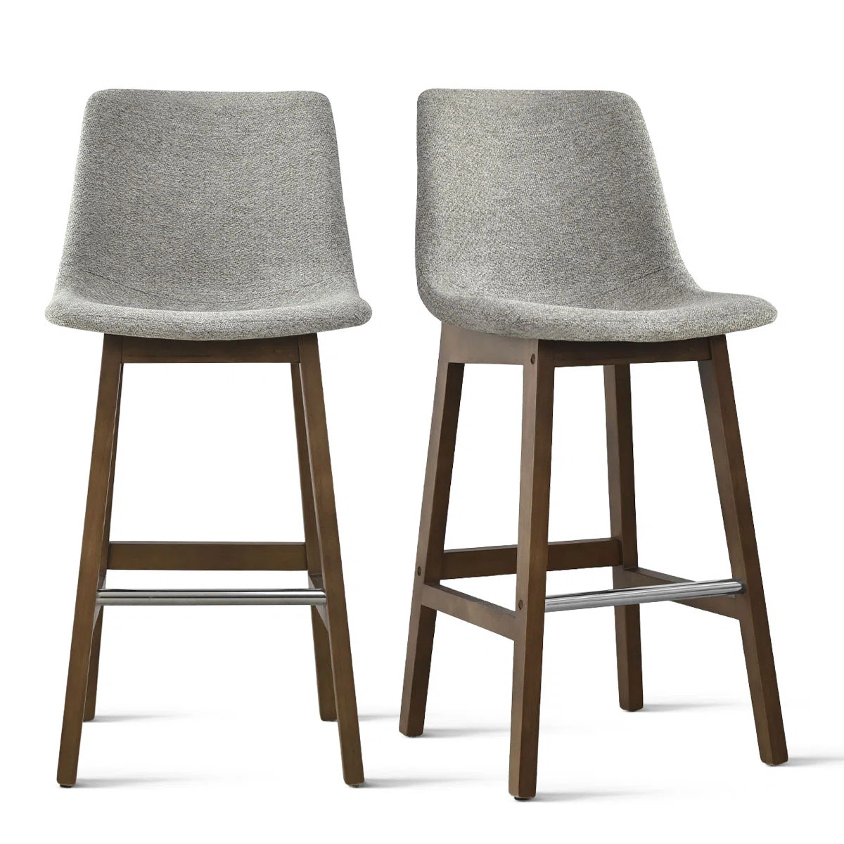 Upholstered 28" Height Bar Stools (Set of 2) | Wayfair North America