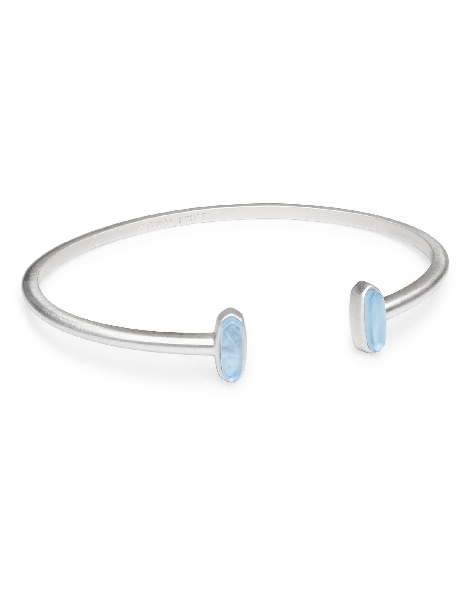 Mavis Bright Silver Cuff Bracelet in Sky Blue Illusion | Kendra Scott