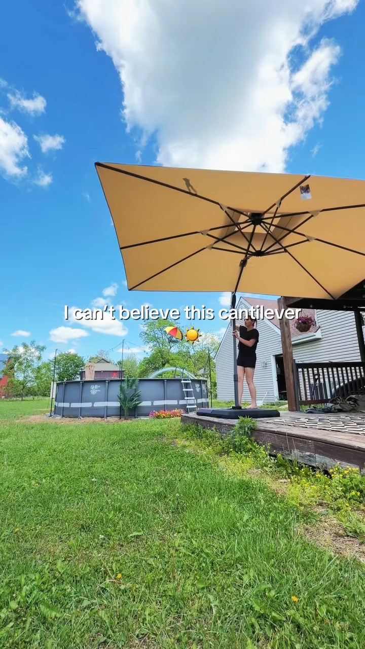 360° rotation umbrella. #patioumbrella 

#LTKHome #LTKSeasonal #LTKSaleAlert