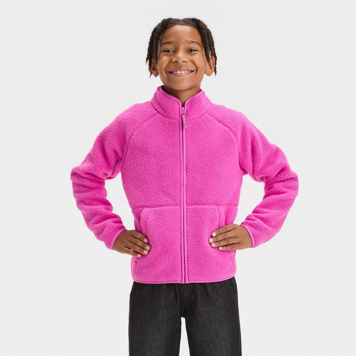 Kids' Solid Polar Fleece Jacket - Cat & Jack™ | Target