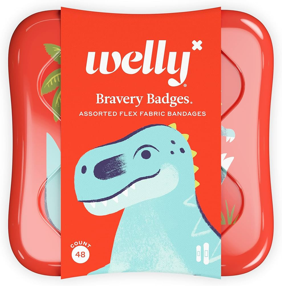 Welly Bandages | Adhesive Flexible Fabric Bravery Badges | Assorted Shapes for Minor Cuts, Scrape... | Amazon (US)