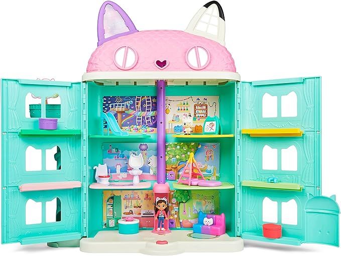 Gabby's Dollhouse, Purrfect Dollhouse with 2 Toy Figures, 8 Furniture Pieces, 3 Accessories, 2 De... | Amazon (US)