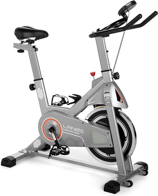 Lanos Exercise Bike, Stationary Bike for Indoor Cycling | The Perfect Exercise Bikes for Home Gym... | Amazon (US)