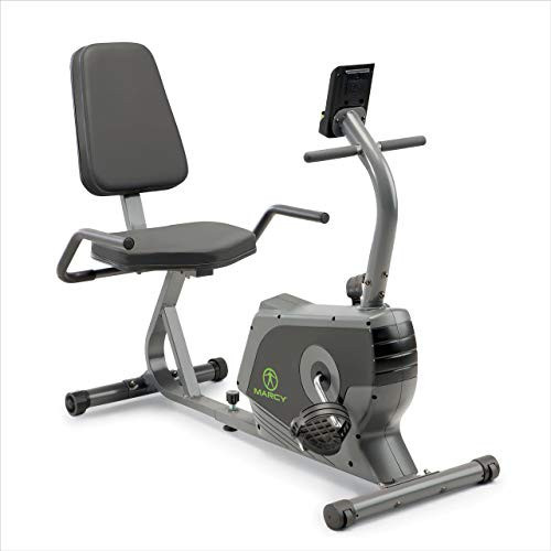 Marcy Magnetic Recumbent Exercise Bike For Home and Home Gym, With Digital Monitor And Quick Adjustable Seat NS-1206R | Amazon (US)