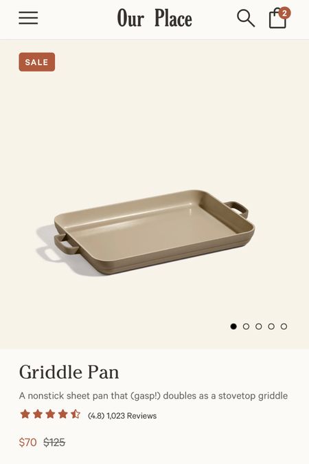 Just snagged this griddle/baking sheet for $55 off! #Ourplace is my favorite non toxic cookware!

#LTKsalealert #LTKfitness #LTKhome