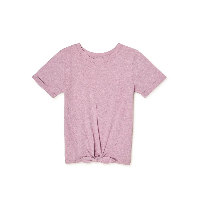 Garanimals Baby and Toddler Girl Short Sleeve Tie Front T-Shirt, Sizes 12M-5T | Walmart (US)