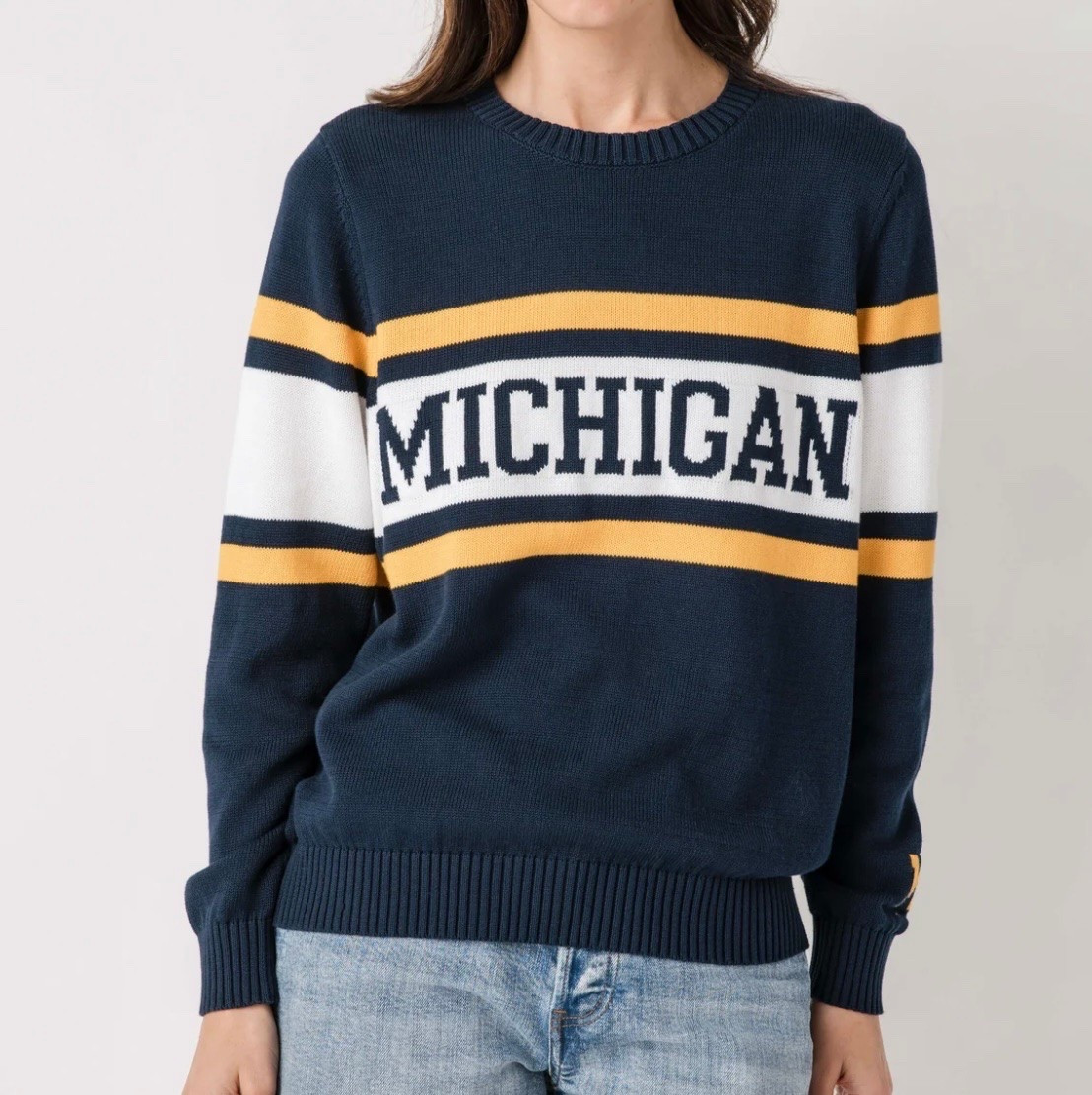 Back in stock at Social Threads!

Social Threads X Newport Knits Vintage Campus Sweater

I’ve gotten a brand new Michigan graduate!! 
More options available.