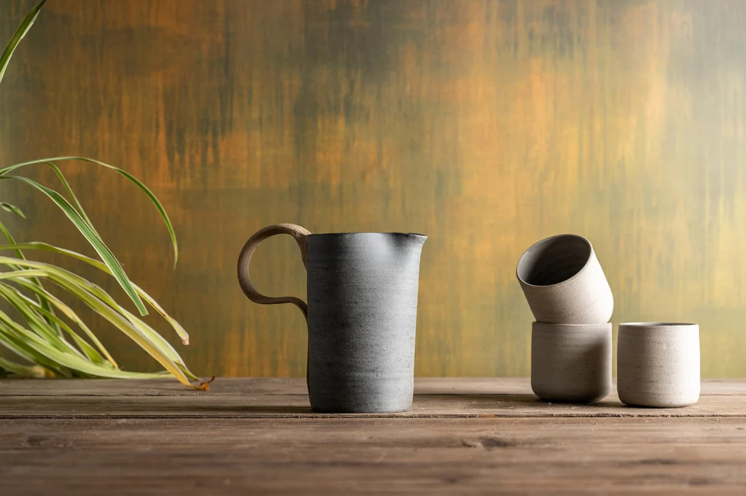 600 ml Ceramic Jug, Large Hand-thrown Stoneware Pitcher | Etsy (UK)