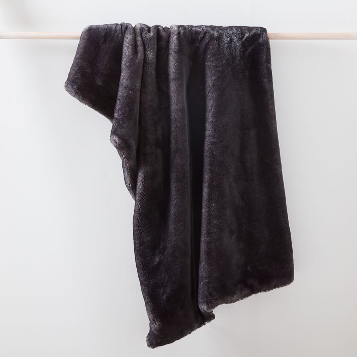 Faux Fur Chinchilla Throw | West Elm (US)