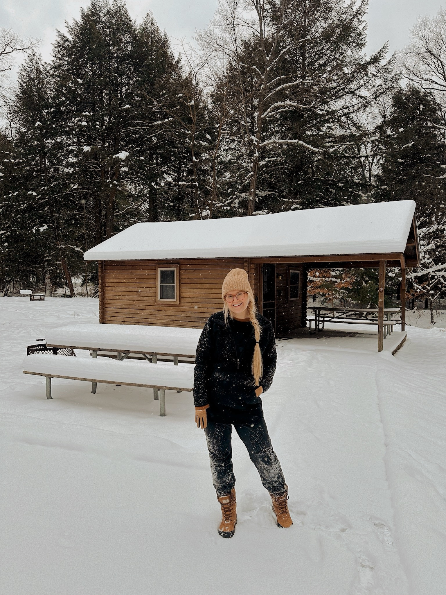 🚲❄️☃️🌨️
All size small • shoes 7 • 
5 feet 6 in tall 

Top layer: #smartwool Hudson fleece poncho *out of stock*

Sweater: #kavu kalowna fleece in black 

Overalls: #kavu Pocatello fleece in black 

Uggs: Adirondack Boot

Beanie: Walmart find 

Glasses: Zenni 

#winter #winteroutfit #snowday #outdoors #outdoorsy #camp #ski #cozy 

#LTKFitness #LTKActive #LTKStyleTip