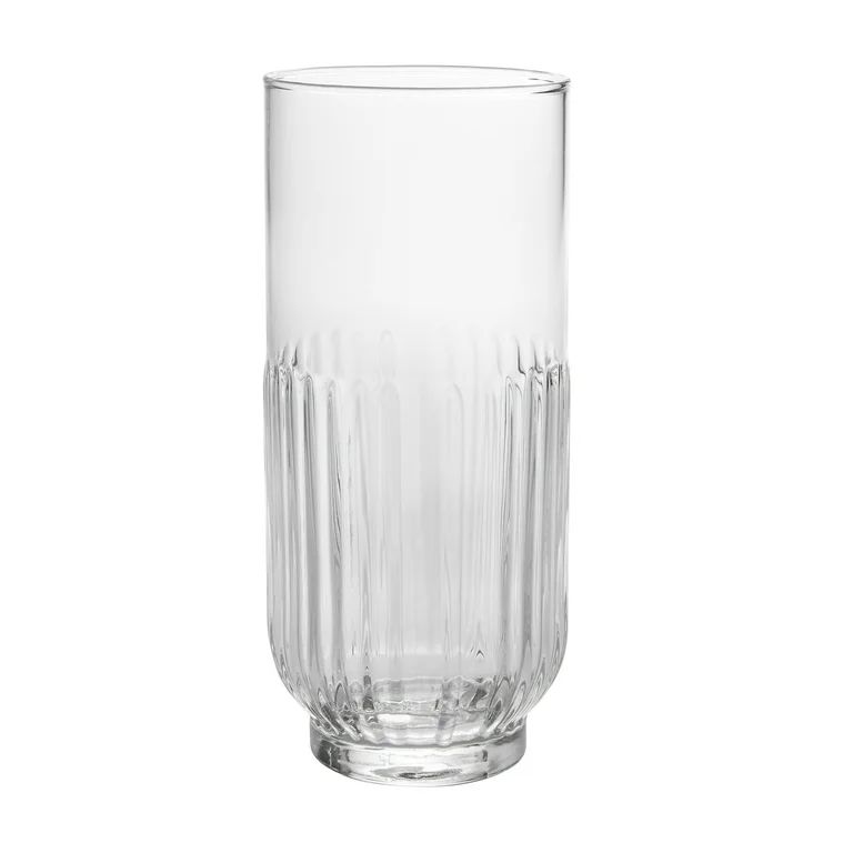 Better Homes & Gardens 4-Piece Clear Highball Glassware Set by Dave & Jenny Marrs - Walmart.com | Walmart (US)