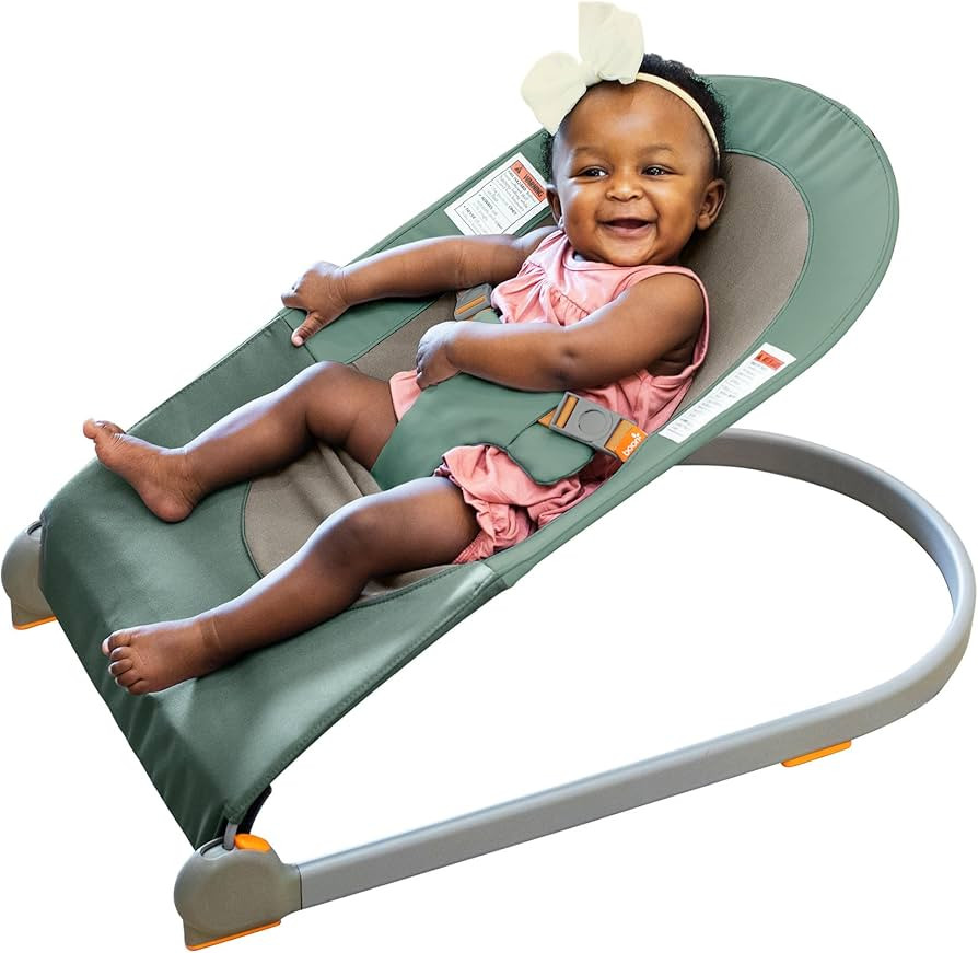 Boon Slant Portable Baby Bouncer - Folding Baby Seat for Infants - Lightweight Portable Baby Chai... | Amazon (US)