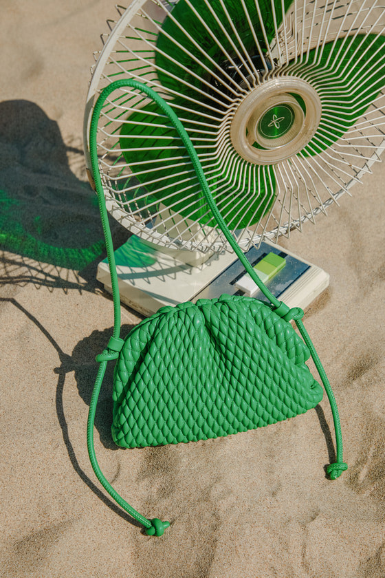 Elise Green Quilted Crossbody Bag | Lulus