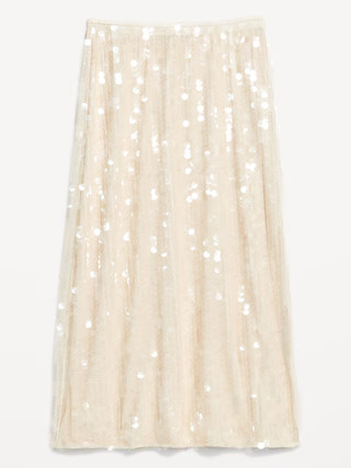High-Waisted Sequin Midi Pencil Skirt | Old Navy (US)