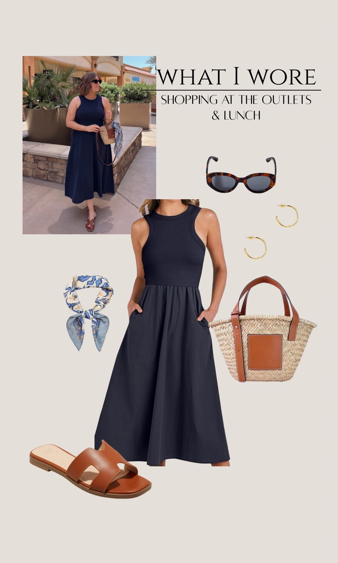 What I wore // outlet shopping & lunch. My favorite dress that I have in 4 colors. Wearing L (tts)

#LTKSeasonal #LTKTravel #LTKMidsize