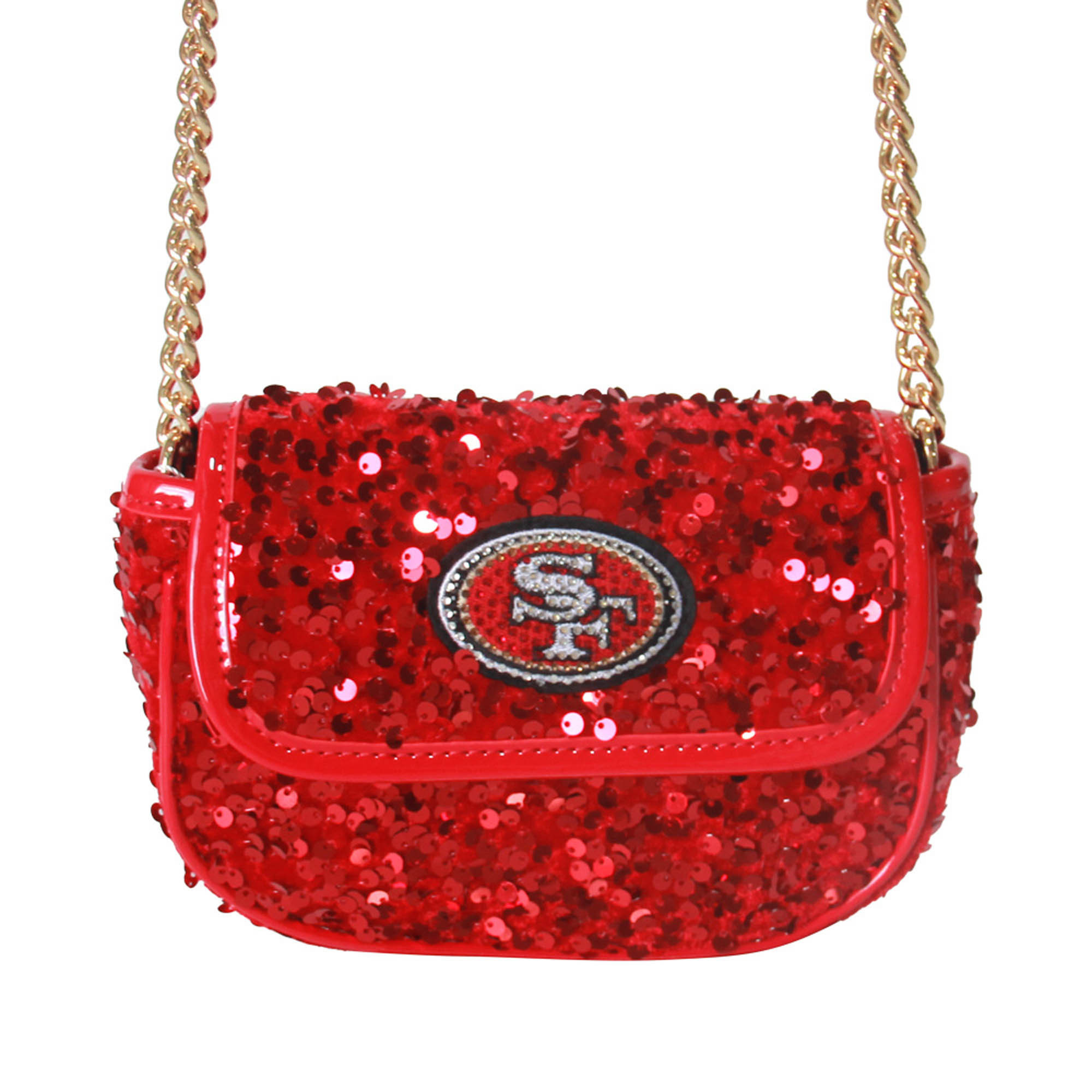 Cuce Scarlet San Francisco 49ers Sequin Crossbody Bag | Fanatics