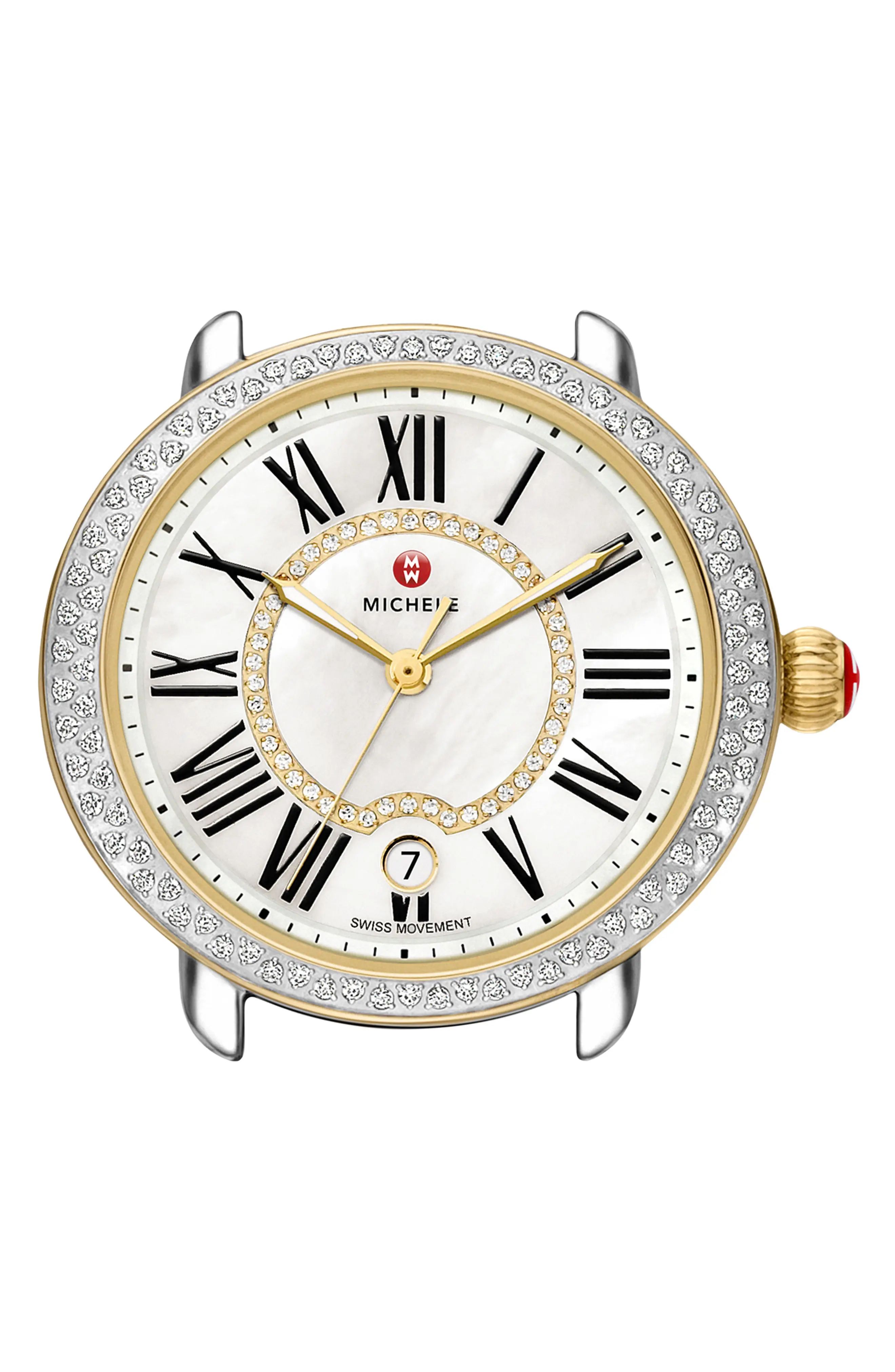 Women's Michele Serein 16 Diamond Watch Case, 34Mm X 36Mm | Nordstrom