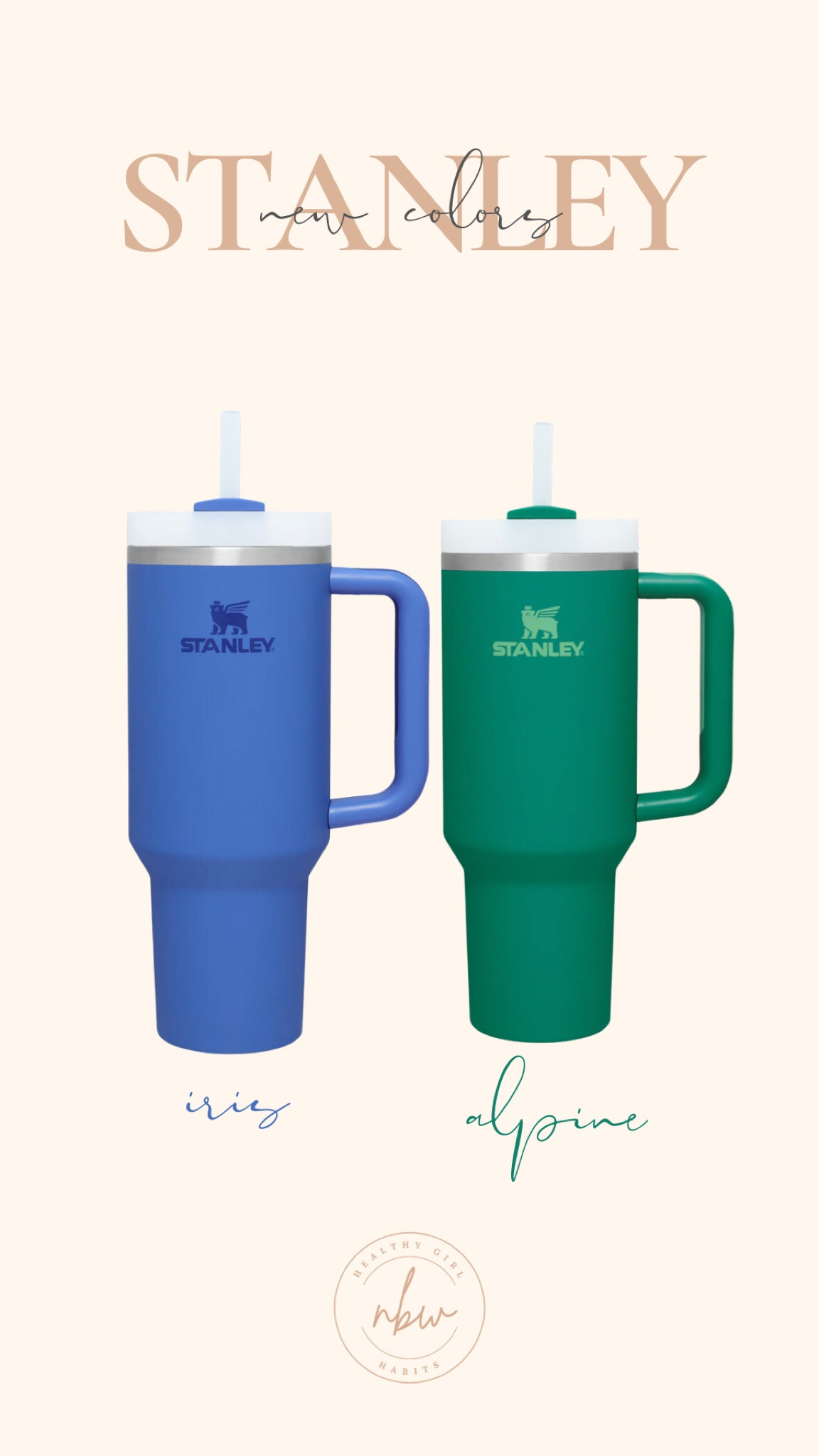 NEW STANLEY COLOR DROP

A beautiful blue iris 💙
A stunning alpine green 💚

Both available in 40oz • Iris only in 30oz

#LTKunder50