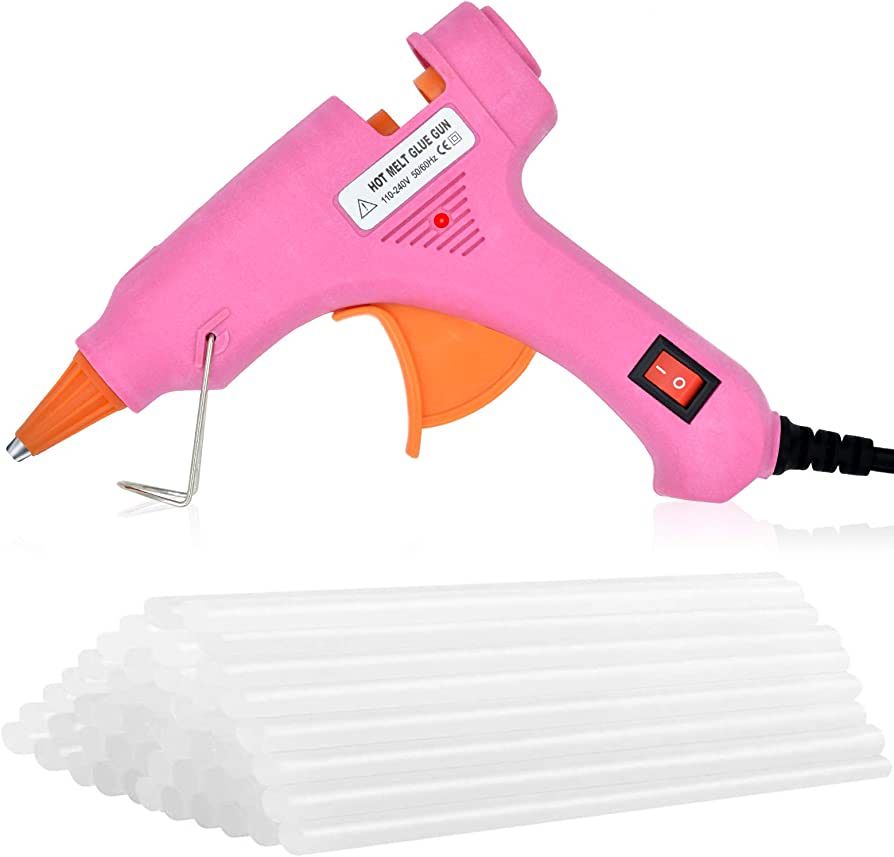 Hot Glue Gun with 40pcs Melt Glue Sticks, 30W Mini Hot Melt Glue Gun Kit, Melting Glue Gun Set, G... | Amazon (US)