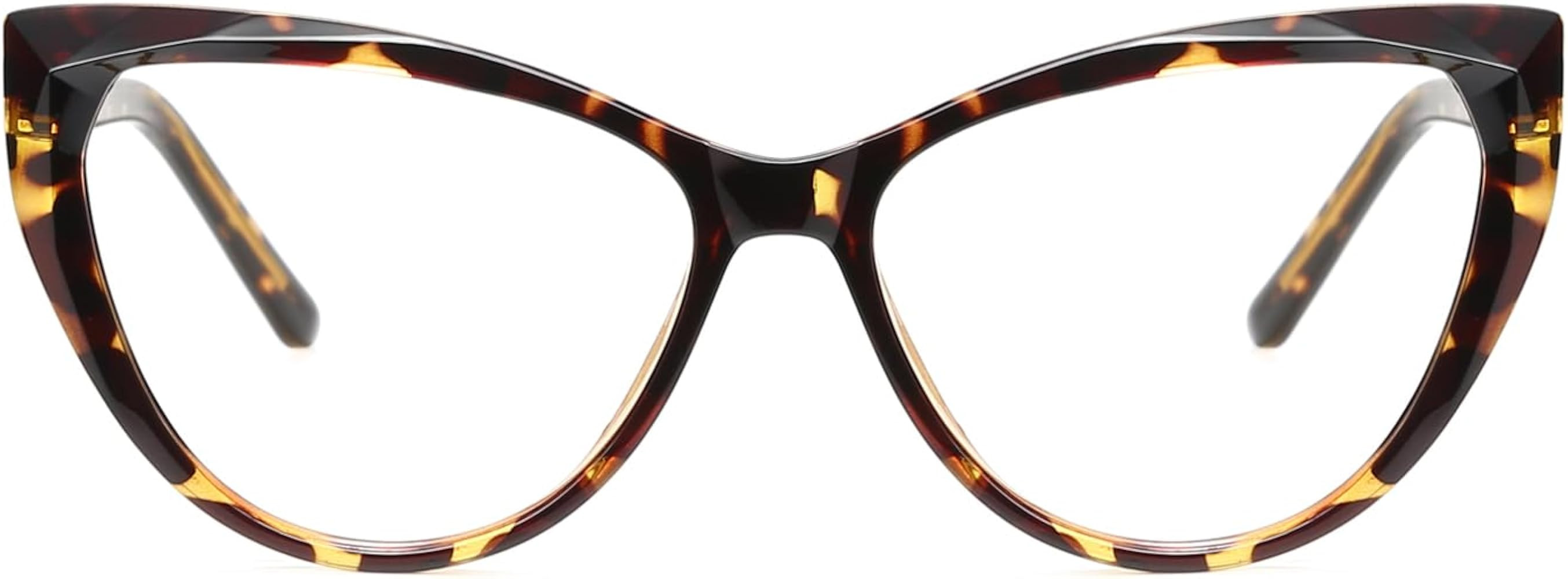 Blue Light Glasses Cateye Women Fake Eyeglasses Anti Eye Strain Computer Glasses Clear Lens | Amazon (US)