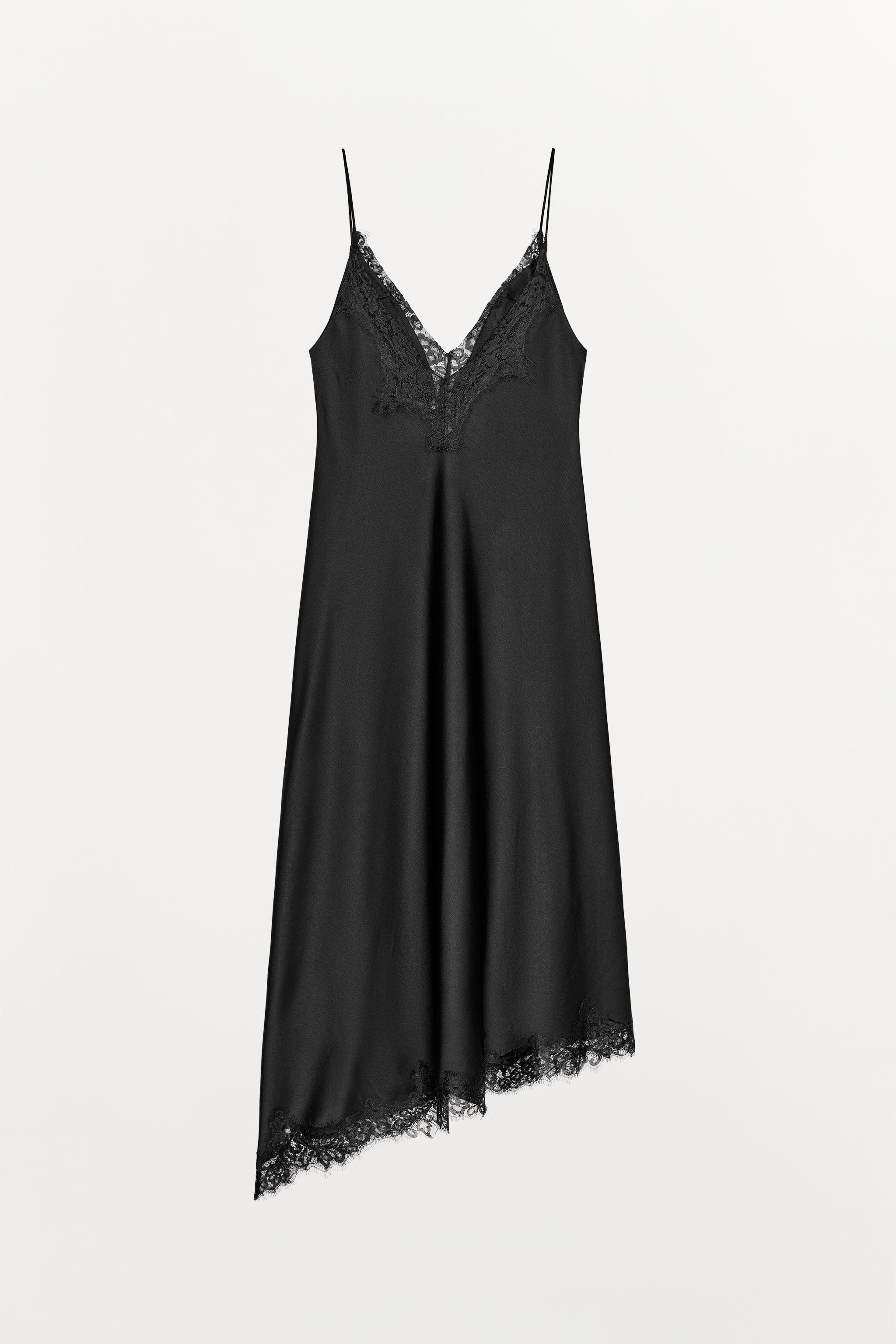 VESTITO SATINATO CON PIZZO ZW COLLECTION | Zara IT