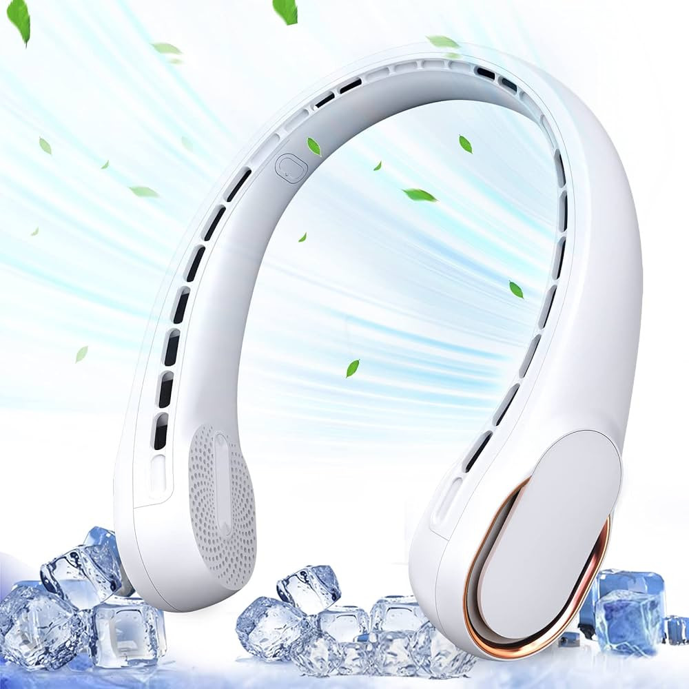 ASNUG Portable Neck Fan, Bladeless Neck Fan, USB Rechargeable Personal Fan, 4000 mAh Battery Oper... | Amazon (US)