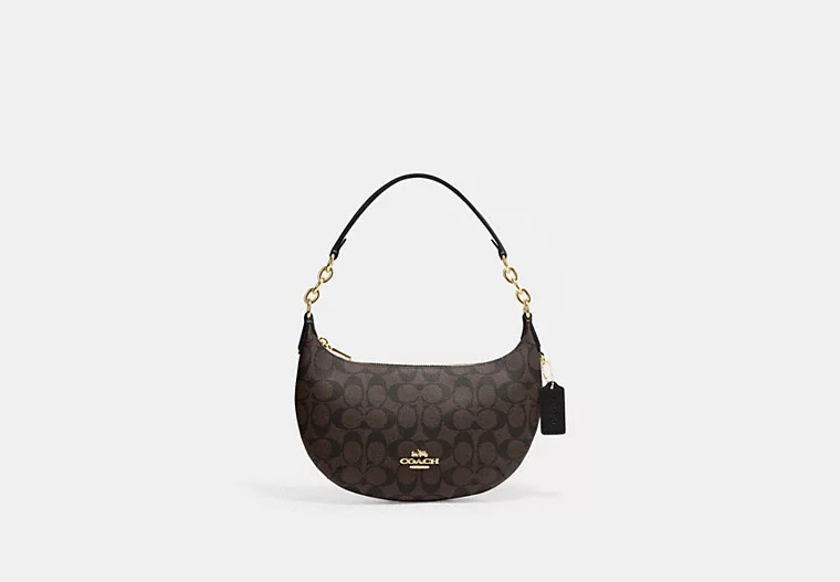 Coach Outlet Payton Hobo Bag In Signature Canvas - Brown | Coach Outlet US