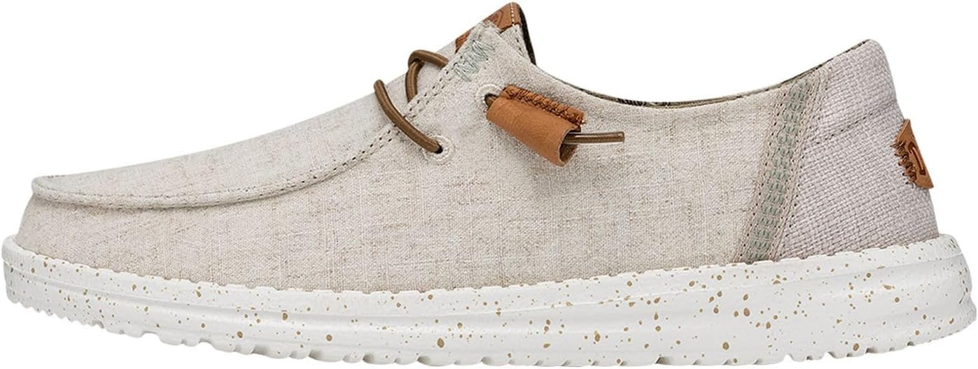 HEYDUDE Women's Wendy Washed Canvas | Women’s Shoes | Women’s Lace Up Loafers | Comfortable &... | Amazon (US)