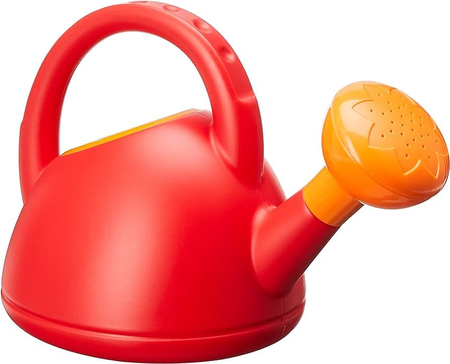 Hape Sand and Beach Toy Watering Can Toys, Red, L: 8.5, W: 5.7, H: 4.9 inch | Amazon (US)