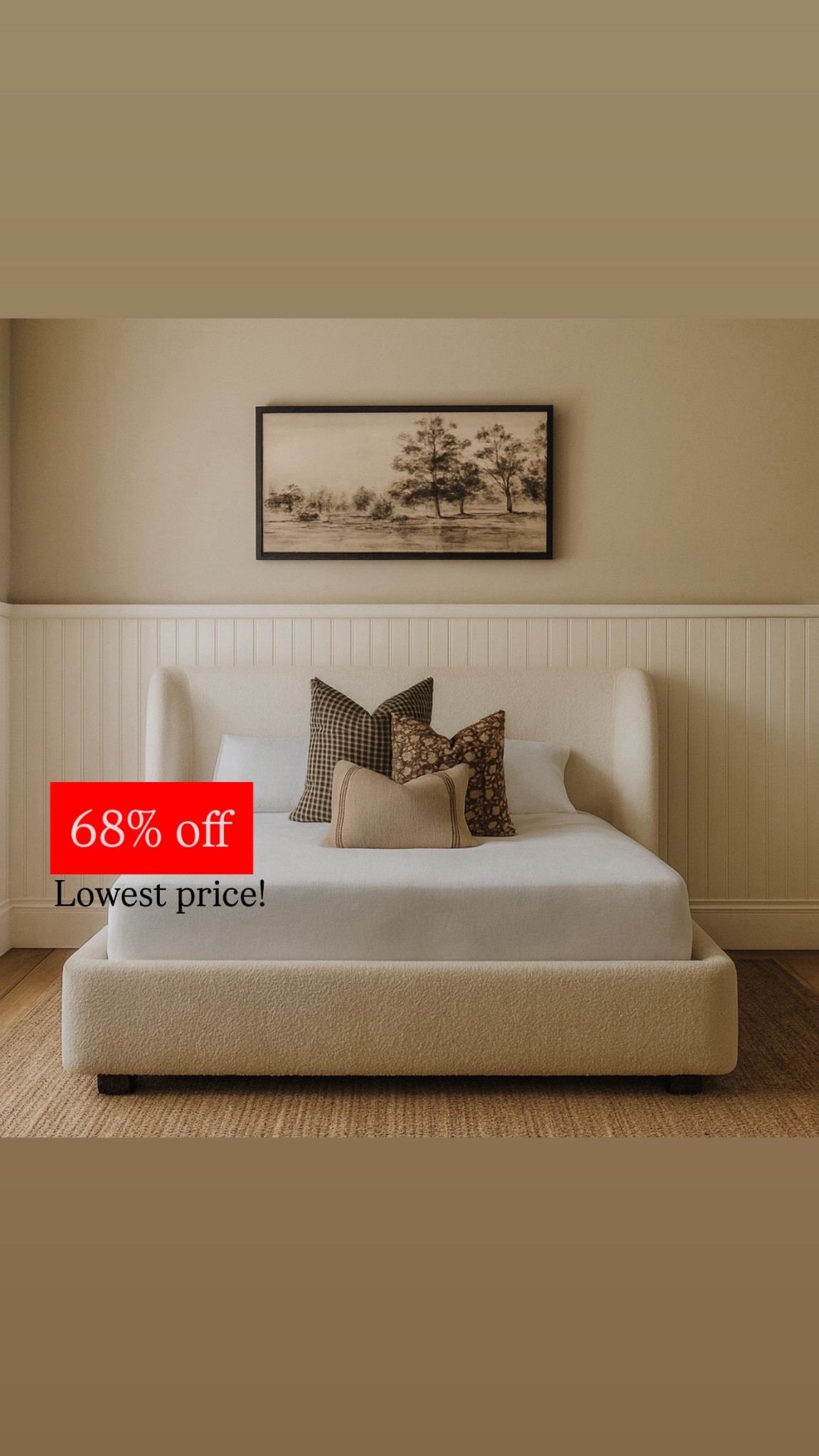 Oh my gosh, this bed is incredible. It’s 68% off from Quince  looks totally like the big Time design designers. Platform and upholstered bed 68% off such a good price on this.

#LTKSaleAlert #LTKHome #LTKmomlife