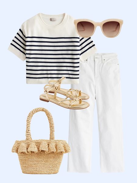 Classic New England style casual outfit for spring and summer

#LTKstyletip #LTKshoecrush #LTKitbag