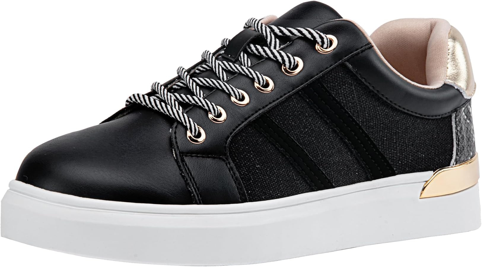 Jeossy Women's 8011 Fashion Sneakers, Lace-up Casual Sneaker, Tennis Walking Dress Shoes for Lady | Amazon (US)