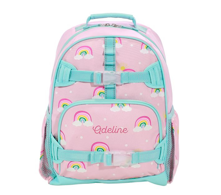 Mackenzie Pink Rainbows Glow-in-the-Dark Backpacks | Pottery Barn Kids