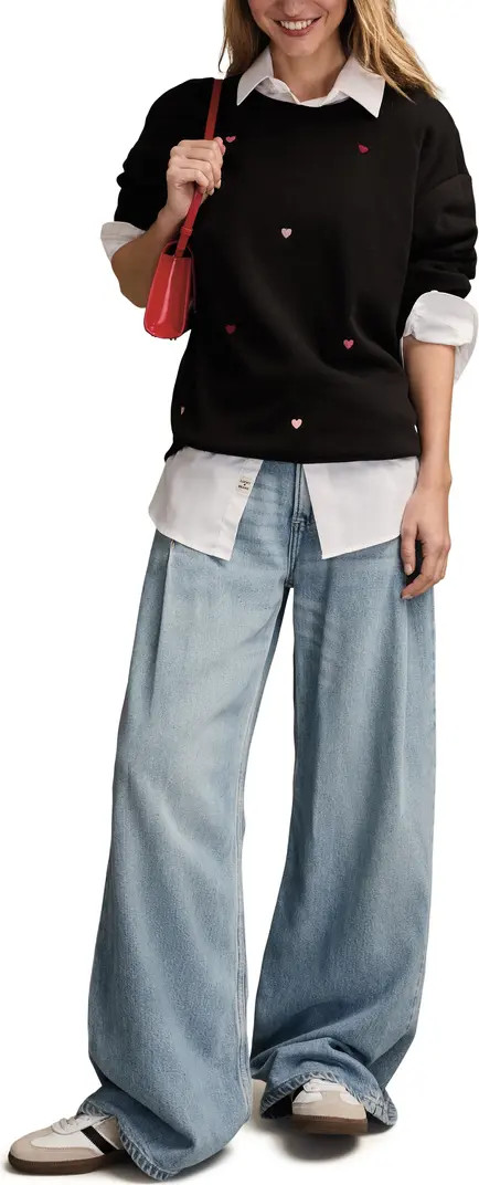 Valentine Heart Crewneck Sweatshirt | Nordstrom