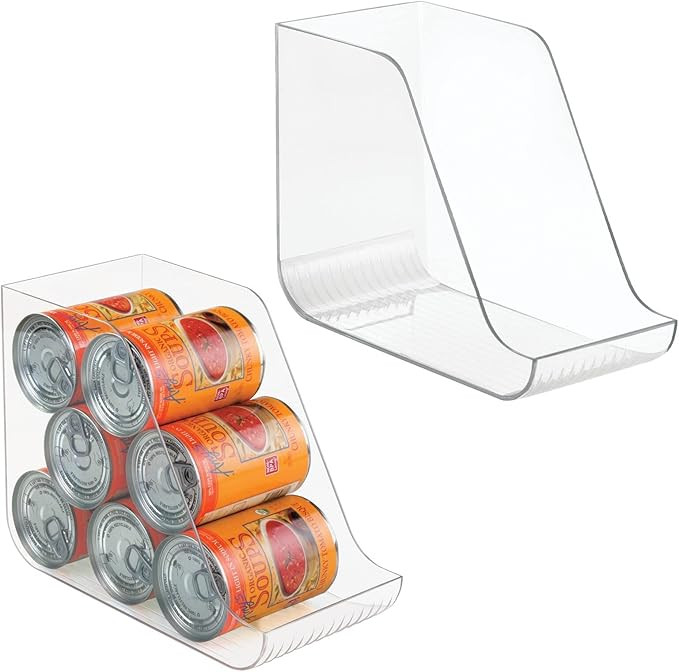mDesign Plastic Kitchen Storage Organizer Container Bins for Pantry, Fridge, Freezer Organization... | Amazon (US)