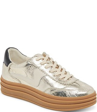 Dolce Vita NoticeX Metallic Leather Retro Platform Sneakers | Dillard's | Dillard's