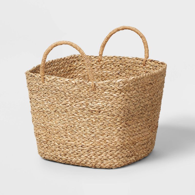 Rectangular Woven Seagrass Basket Natural - Brightroom&#8482; | Target