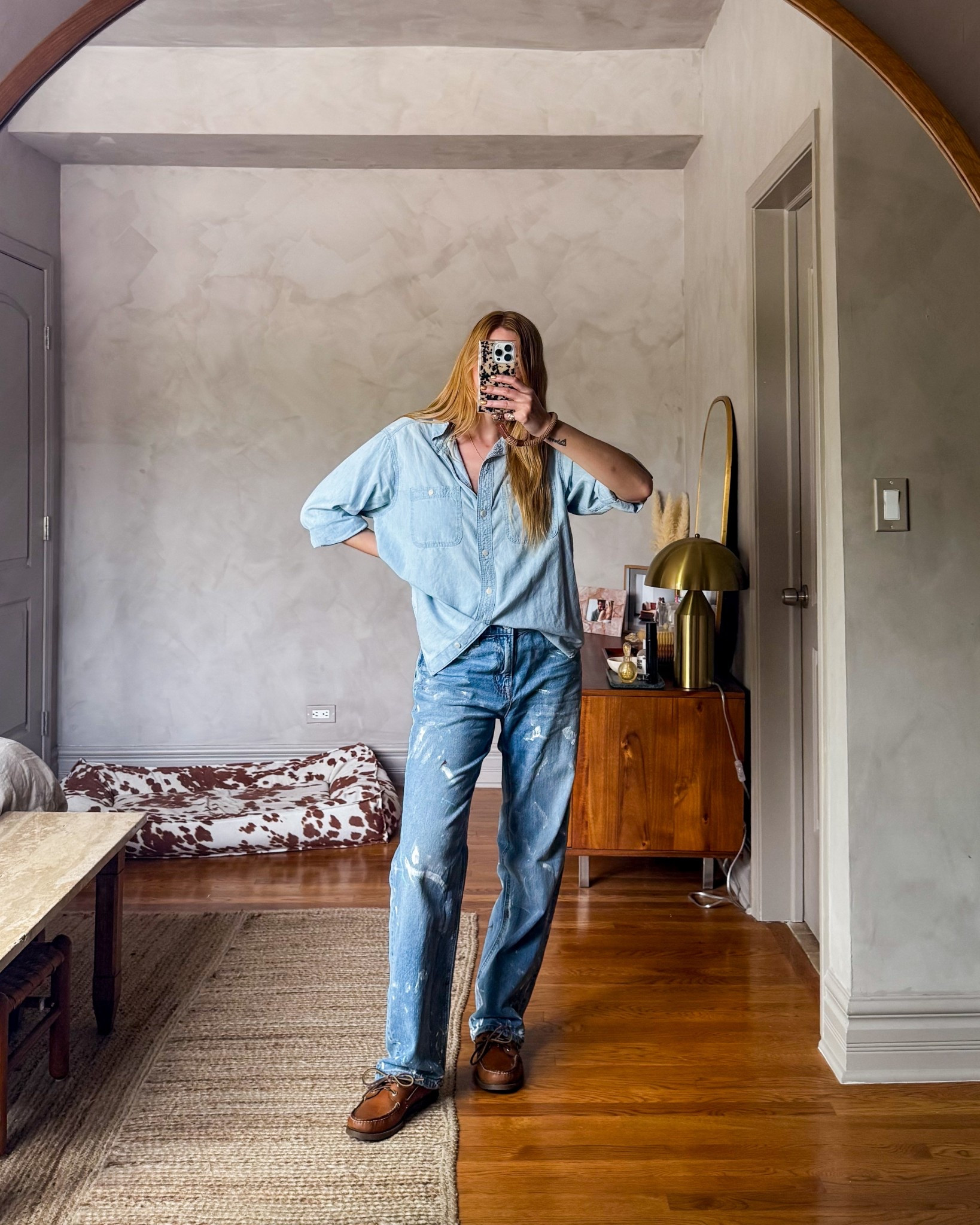 I painted the jeans myself FYI